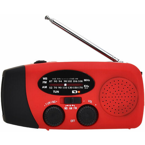 Radio Portable Fm/am,manivelle/pile Et Secteur/solar Poste Radio
