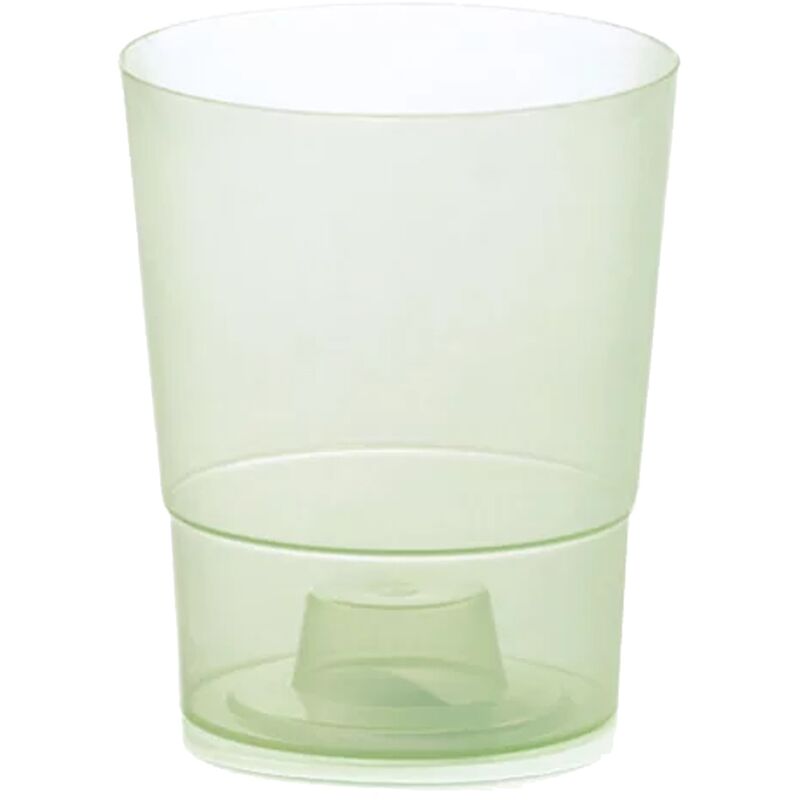 1,1L COUBI, grün Prosperplast kunststoff Transparent - cm 12,5x12,5x14,7 Blumentopf