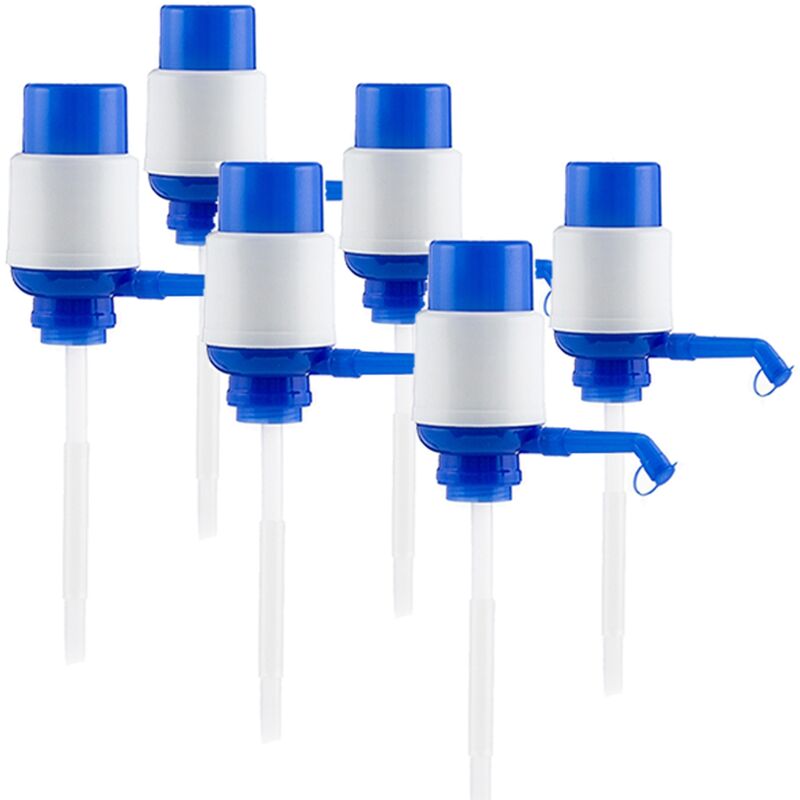 Set mit 6 manuellen Wasserspendern, kompatibel mit 5, 8 und 10 Liter  Flaschen.