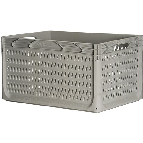 Set 10 Cestini Impilabili Industriali - Grigio 600x400x320mm + Carrello Trasporto Omaggio - Foto 6