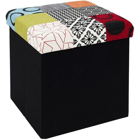 Home Deco Factory HD6506 Hocker mit Aufbewahrungsbox, zusammenlegbar