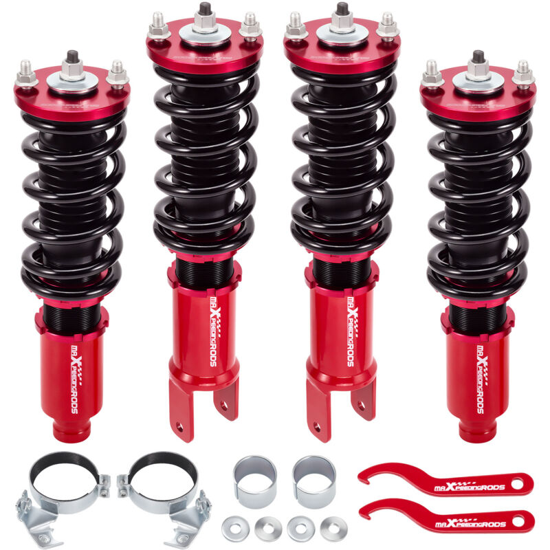 Kit De Bras De Carénage Arrière Réglable Pour Honda Civic 92-95 Et Acura Integra - Couleur Rouge, Neuf, Marque Tucool Racing