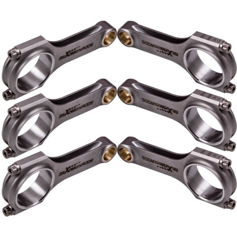 6x EN24 4340 Steel H Faisceau Bielles for Audi VW V6 Golf R32 Audi A3 3.2L VR6