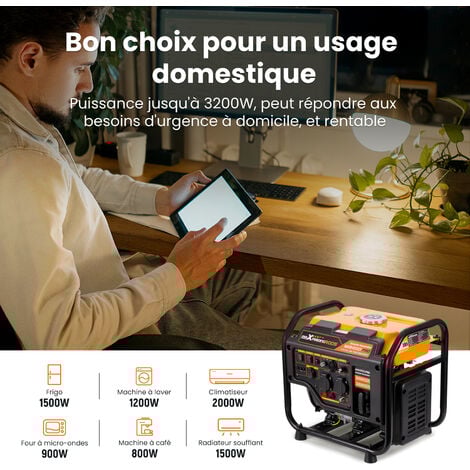 [JAMAIS UTILISE] 3,2kw Groupe Electrogene silencieux Inverter 4 Temps 230v Pour Chantier Camping jamais utilisé