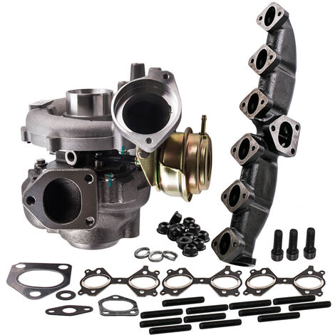 Turbocompresseur Turbo + Collecteur D'échappement for Bmw X5 E53 3.0d M57n neu (1/5)