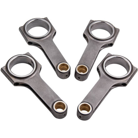 4x H-Beam Bielles Conrods for Honda Civic CRX D16 ZC SOHC VTEC D Series 5.3937"