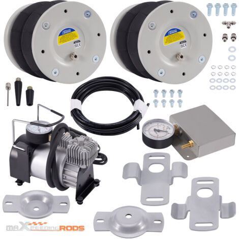 Maxpeedingrods – Kit suspension pneumatique arrière 4000kg – Compresseur 12V pour Fiat Ducato 1994-2024 – Améliore confort et qualité de roulement