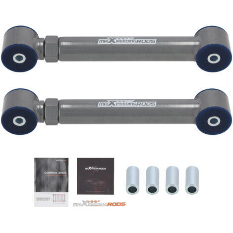 Kit De Bras De Suspension Arrière Réglable Racing - Pour Réglage Du Carrossage - Couleur Rouge