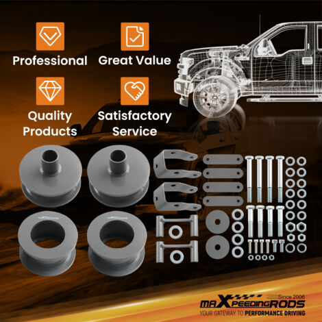 3" Front & 3" Rear Lift Leveling Kit With Shock Extenders For Jeep Wrangler JK 2007-2018 | MaXpeedingrods