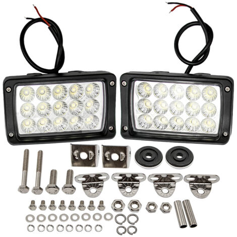 2 pièces Kit d'éclairage de travail à LED pour tracteur, SUV, camion, bus (1/5)