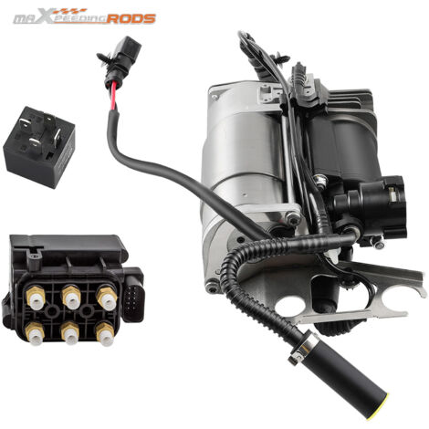 Suspension pneumatique compresseur & Electrovanne Bloc pour Audi Q7 VW Touareg (1/5)