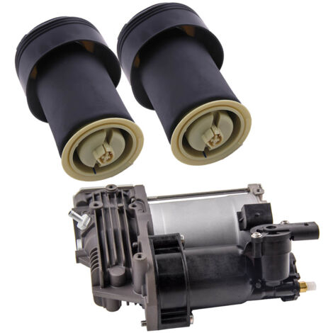 2x Suspension pneumatique arrière + 1x Compresseur pour BMW X5 X6 E70 E71 E72 (1/5)