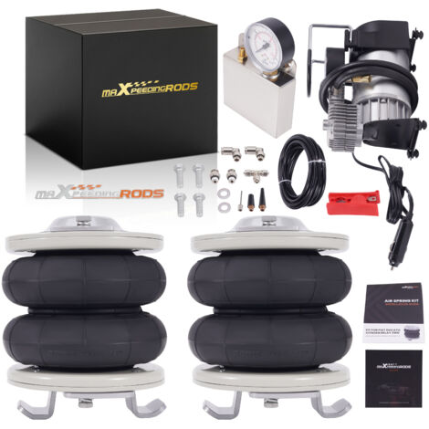 Maxpeedingrods – Kit compresseur pneumatique 12V pour Fiat Ducato 1994-2024 – Charge max 4000kg – Raccords inclus – Installation boulonnée
