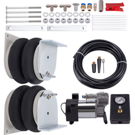 Maxpeedingrods – Kit de suspension pneumatique 12V – 2x amortisseurs + compresseur 4000kg – Acier galvanisé S355 – Pour Renault Master 2010-2024