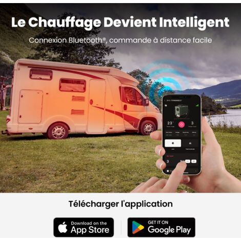 Chauffage Diesel Tout-en-un Pour Camping, 8 KW, Avec Télécommande – Chauffage Rapide Et Silencieux Pour Camping-car, Fourgon, Bateau Ou Abri