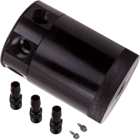 Universal Oil Catch 3-Port Oil Catch Can Réservoir Baffled Air-Oil Séparateur (1/5)