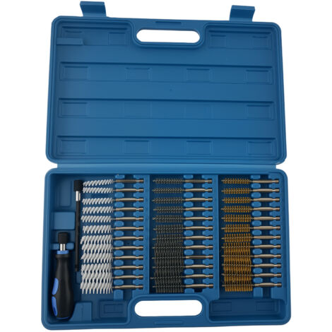 38pcs Brosses Acier Inox Laiton for Perceuse Nettoyage Orifices EGR Trous (1/5)