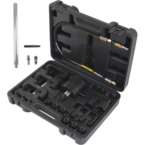 Extracteur d'Injecteurs Diesel Air Comprimé 19 Adaptateurs Acier Carbone