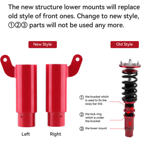 Kit Amortisseurs QA1 Coilover - 14 Pouces, Ressort 200 Lbs, Réglable, Neuf