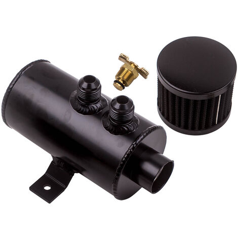 Universal Aluminum 750ml 10AN AN10 Baffled Oil Catch Can Tank Reservoir new (1/5)