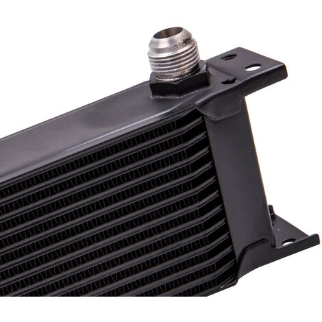 Universal 13-Row Aluminum Oil Cooler Kit - 10AN Fittings For Engine, Transmission & Coolant