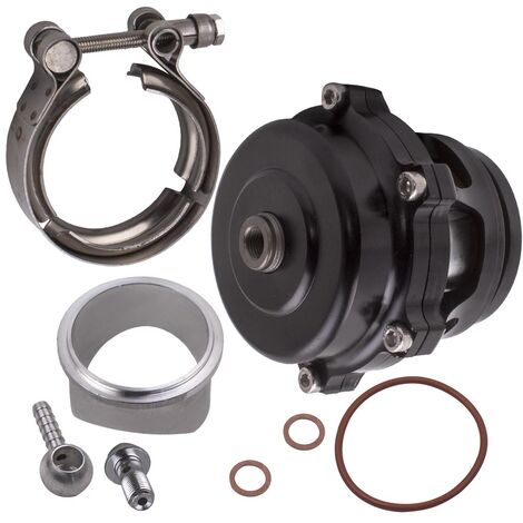 Universal Aluminum 50mm Turbo/intercooler V-band Blow Off Valve BOV 35psi Black (1/5)