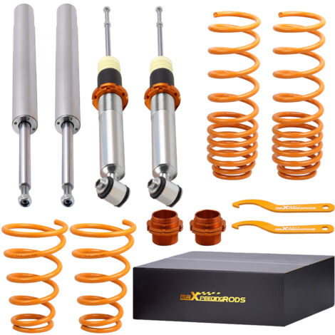 Maxpeedingrods – Kit suspension combiné fileté BMW Série 5 E34 518i 520i 525i 530i – Hauteur réglable 35-75mm – Amortisseur double tube – Applications 1988-1995 (1/5)