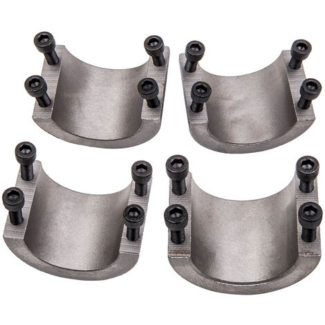 4x Colliers De Serrage Tube Acier 1.75" - MaXpeedingrods - Universel à Souder