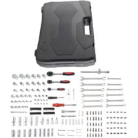Coffret 216 Pièces Douilles à Cliquet 1/4 3/8 1/2 Tournevis Acier