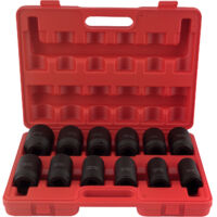12x 3/4 "pouces Jeu de douilles à impact profond à prise longue portée 24-41mm