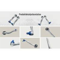 Kit 4 Bras De Suspension Avant + 2 Barres D'accouplement Pour Mercedes Classe C W204, Classe E A207 Etc. - Pièces Aluminium - 8