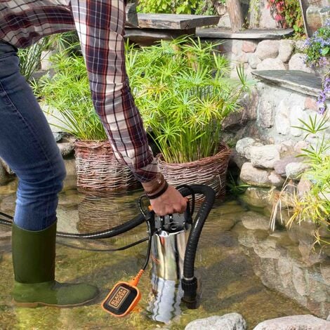 Bomba sumergible para agua sucias Black+Decker BXUP1100XDE  (1100 W, Caudal   max. 16500 l/h, Altura máx. 10.5 m)