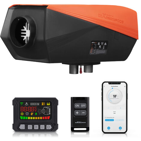 5KW 12V Air diesel Heater LCD Mobile APP For Truck Motorhomes Boat Lorry RV SUV