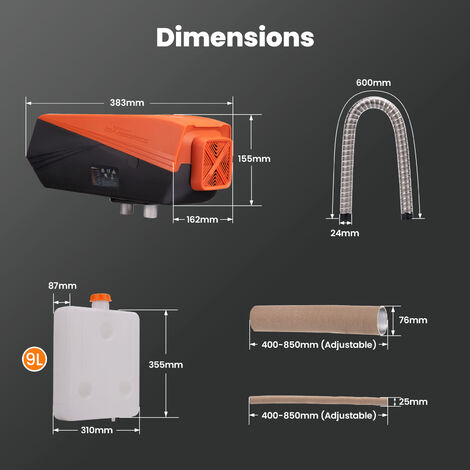5KW 12V Air diesel Heater LCD Mobile APP For Truck Motorhomes Boat Lorry RV SUV