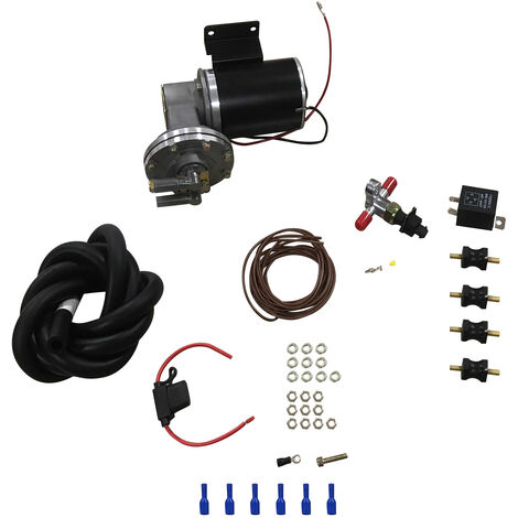 Electric Vacuum Pump Kit for Brake Booster 12 Volt 18" - 22" w/Vacuum Hose