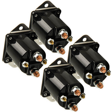 4xStarter Solenoid 12V Club Car Gas Cart Solenoid 4 Terminal For Gas Golf 1984 (1/5)