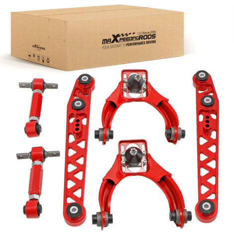Adjustable Lower Control Arm + Front & Rear Camber Kit For Honda Civic 1996-00