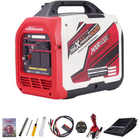 Inverter Generator 3200W-3500W Digital Display USB Outlets App Camping Power Supply