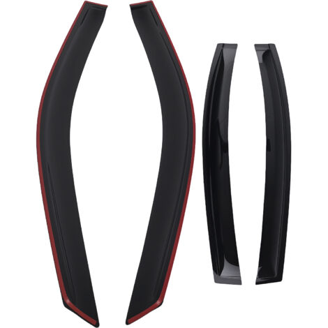 Wind Deflectors Visors for Skoda Superb 2015-2023 Outside Mount Black Tinted (1/5)