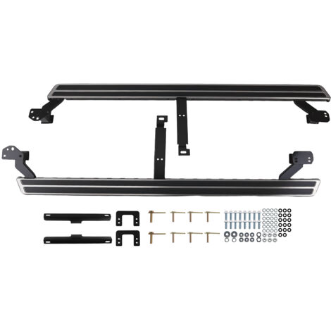 Running Board Side Steps Nerf Bars for Audi Q7 16-23 Black Aluminum Protection (1/5)