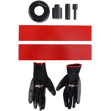 6-Piece Hydraulic Press Accessory Kit for 50T Workshop with Carbon Steel Tools