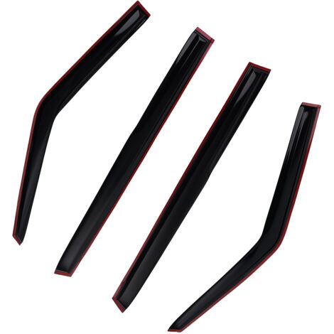 Door Rain Shields for Skoda Fabia MK2 2007-2014 Outside Mount Tinted 4PC Set