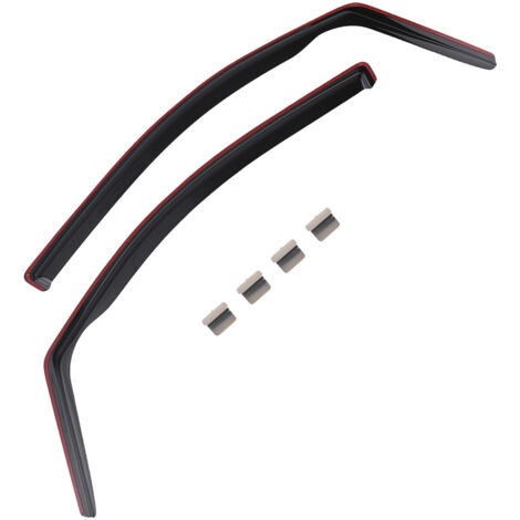 Wind Deflectors Shields for VW Caddy 2004-2020 Outside Mount Black 4pcs Kit (1/5)
