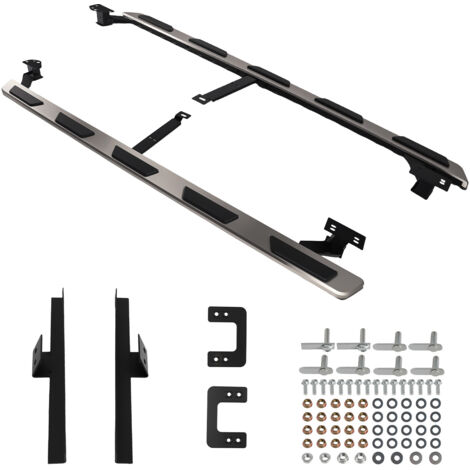Aluminium Side Steps Pair for Audi Q7 2015-2023 4M 4MB Running Board Non-Slip