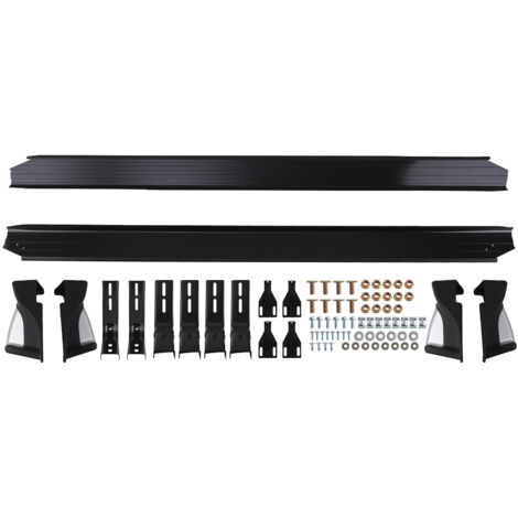 Nerf Bars Running Board Side Steps for ISUZU D-MAX RT 12-21 Black Non-Slip Set (1/5)