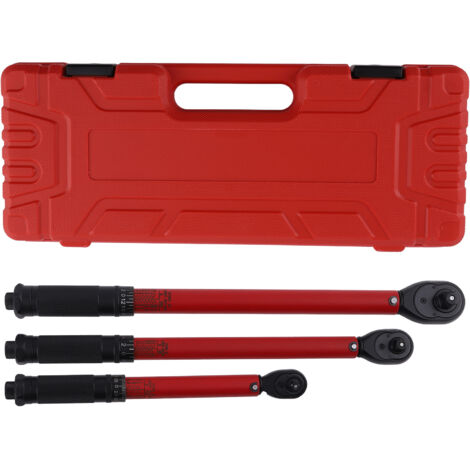 Professional Mechanic Torque Wrench Set 1/4" 3/8" 1/2" Drive 3-230Nm Kit (1/5)
