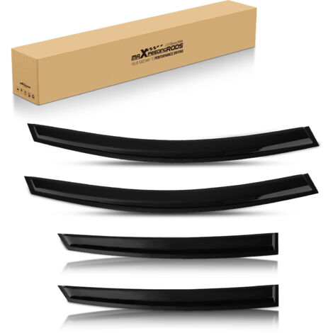 Rain Guards Wind Deflectors Visors for Ford Mondeo 2015-2022 Outside Mount Black (1/5)