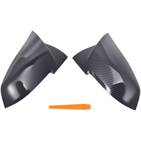 Carbon Fiber  Black Wing Mirror Cover Caps For BMW F20 F21 F22 F30 F32 F36 F87