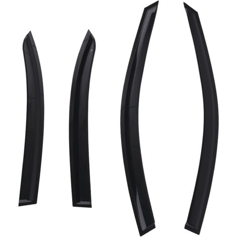 Acrylic Wind Deflectors for Mercedes C Class 07-14 Outside Mount Black 4PCS