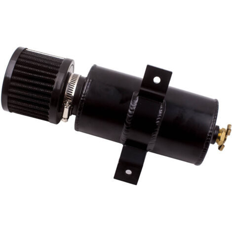 0.75L Oil Catch Oil Breather Tank Baffled w/ Breather Filter AN10 2 Port (1/5)